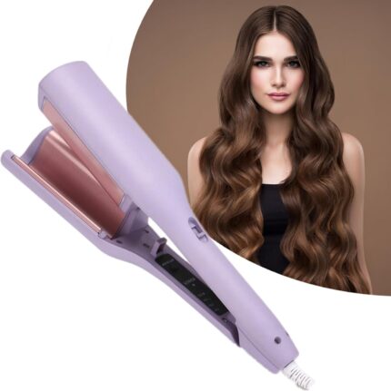 Wave Curling Iron | 2 Barrel Ionic Wavy Hair Curler | Multifunctional Hair Curler | 32MM Curling Iron | Hair Waver Comb | Egg Roll Wavy Hair Curler | 4 Temp Ceramic Hair Waver gedjt