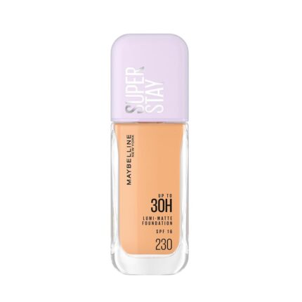 Maybelline New York All Skin Full Coverage Super Stay Lumi-Matte Liquid Foundation 30H Longwear - 230 (35ml)