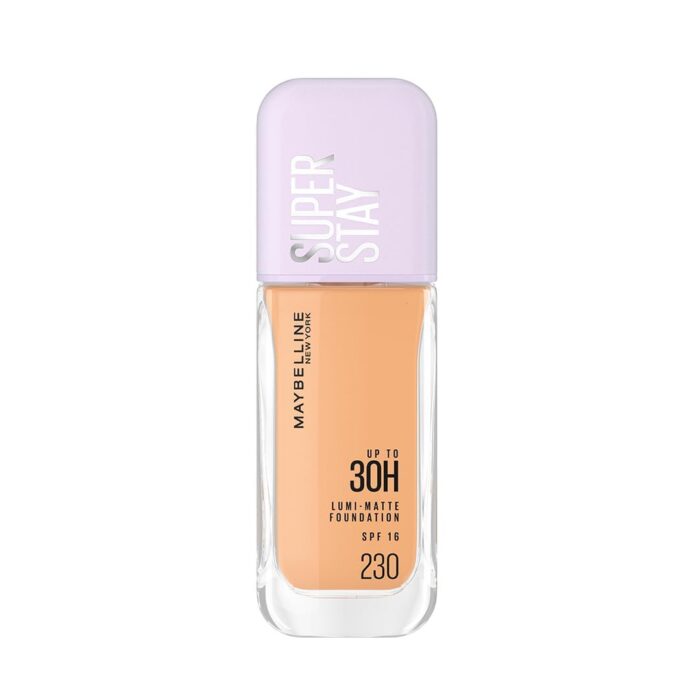 Maybelline New York All Skin Full Coverage Super Stay Lumi-Matte Liquid Foundation 30H Longwear - 230 (35ml)