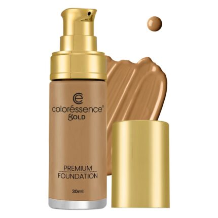 Coloressence True Tone Premium Foudnation from Gold Collection | High Coverage Luxe Formula | Velvet Texture for Buildable Coverage | Hydrating & Long Lasting|Warm Natural-30ml