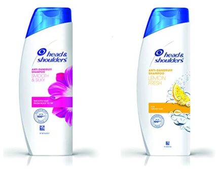 Head & Shoulders, Anti Dandruff Shampoo, Smooth & Silky, 180 ML & Head & Shoulders, Anti Dandruff Shampoo, Lemon Fresh, 180 ML