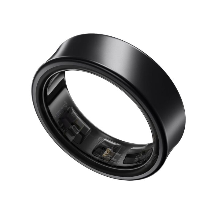 Samsung Galaxy Ring, with Smart AI, Size First W/Sizing Kit, No App Subscription, Fitness Monitor, Sleep Tracker, Up to 7-Day Battery, Size 6, Titanium Black
