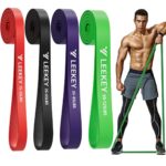 LEEKEY Resistance Band Set, Pull Up Assist Bands - Stretch Resistance Band - Mobility Band Powerlifting Bands For Resistance Training, Physical Therapy, Home Workouts (Set-4)