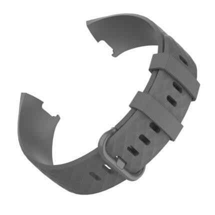 YODI Bands Compatible with Fitbit Charge 4 / Fitbit Charge 3 / Fitbit Charge 3 SE Band, Soft Replacement Wristband for Women Flexible Waterproof Sport Watch Strap for Men (GREY)