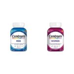 Centrum Multivitamin For Men With Grape Seed Extract + Multivitamin For Women With Biotin| Pack Of 50 - Tablet, 50 Servings