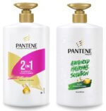 Pantene Advanced Hairfall Solution, 2in1 Anti-Hairfall Shampoo & Conditioner for Women, 1L & Pantene Advanced Hairfall Solution, Silky Smooth Care Shampoo, Pack of 1, 1000ML, Green