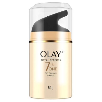Olay Total Effects Anti Ageing Skin Cream (Moisturizer)| Fights 7 Signs of Ageing | With Niacinamide and Green Tea Extracts | Normal, Oily, Dry, Combination Skin | 50g (DAY/NORMAL (50 g))