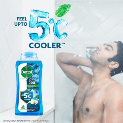 Dettol Body Wash and Shower Gel for Women and Men, Cool - 250ml | Soap-Free Bodywash | 12h Odour Protection (Pack of 2)