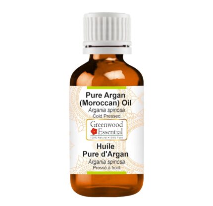 Greenwood Essential Pure Argan (Moroccan) Oil (Argania spinosa) | Cold Pressed | Natural | Undiluted | For Diluting Essential Oils | For Hair, Skin & Massage | Men & Women | 50ml