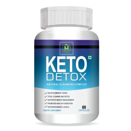 Healthy Nutrition - Just for the Health of it Keto Detox Advanced Cleansing Complex Weight Management Formula for Men Women/Burn Body Fat/Increase Metabolic Rate/Suppressed Appetite-60 Veg Capsules