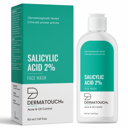 DERMATOUCH Salicylic Acid 2% Face Wash | For Acne & Oil Control | Suitable to All Skin Types | For both Men & Women | 50ML