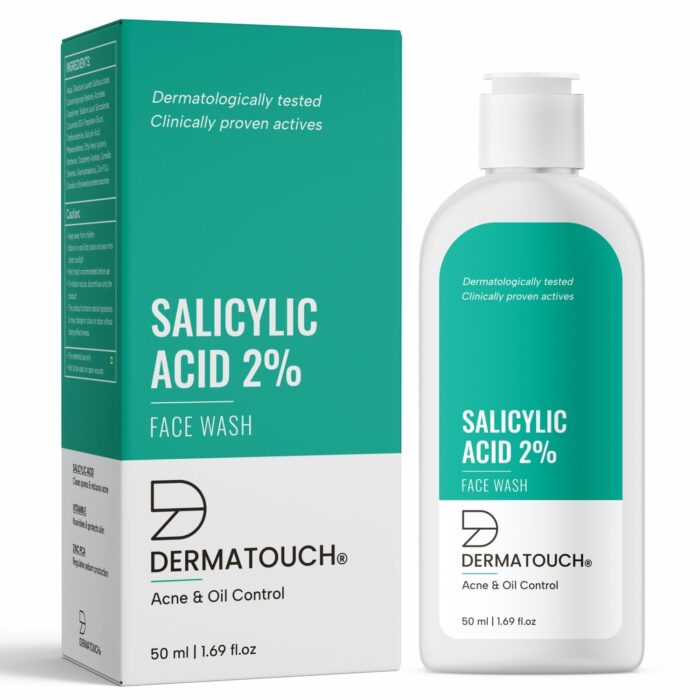 DERMATOUCH Salicylic Acid 2% Face Wash | For Acne & Oil Control | Suitable to All Skin Types | For both Men & Women | 50ML