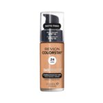 Revlon ColorStay Liquid Foundation Makeup for Combination/Oily Skin SPF 15, Longwear Medium-Full Coverage with Matte Finish, Golden Caramel (360), 1.0 oz