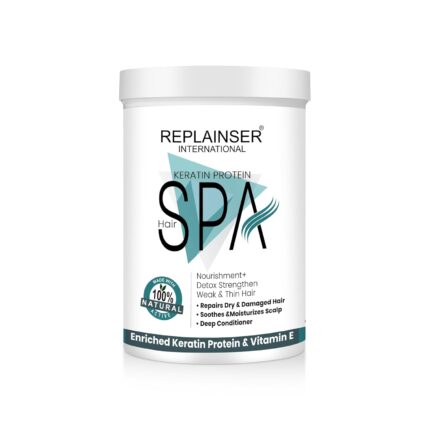 REPLAINSER INTERNATIONAL keratin hair spa infused with brazilian nut and keratin, repairs dry damaged hair - treatment protein spa conditioning mask for dry, damaged, (1000Ml)