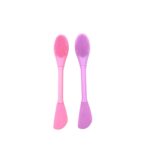 2 in 1 Silicone Face Mask Brush & Facial Cleansing Brush for Women, Pack of 2