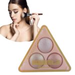 3-Shade Highlighter Palette for Women and Girls | Ultra Shimmer Glow for Face and Body