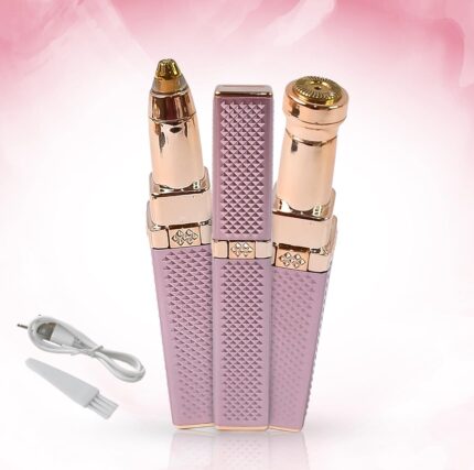 3-in-1 Electric Hair Removal Set, USB Rechargeable, Rose Gold and Pink, Gentle for All Skin Types