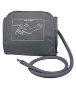 3S Single Tube Normal Size Blood Pressure Monitor Machine Arm Cuff (22-32 cm) - Compatible with Digital Blood Pressure Monitor, Black