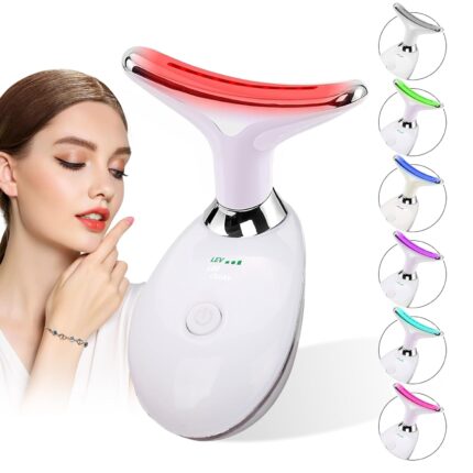 7 Color Light Based Face Massager Tool - Face Neck Tool for Skin Care, Electric Neck Face Lifting Device for Wrinkle