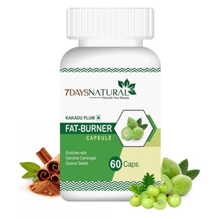 7DaysNatural Kakadu Plum Fat Burner Capsules with Garcinia Cambogia and Quinoa Seeds, 60 Capsules (Pack of -1)