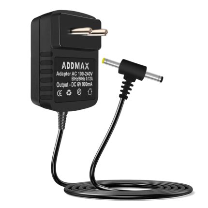ADDMAX AC Power Adapter for Omron Blood Pressure Monitors (5, 7, 10 Series) – 12V AC/DC, 10-Foot Cord