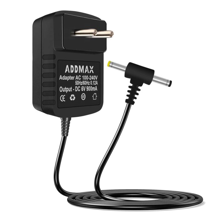 ADDMAX AC Power Adapter for Omron Blood Pressure Monitors (5, 7, 10 Series) – 12V AC/DC, 10-Foot Cord