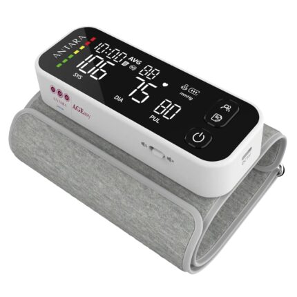 AGEasy (Max Group) Fully Automatic Digital Blood Pressure Monitoring Device | BP Apparatus for Home | Portable Digital BP Check Machine for Hypertension & Managing Heart Health | Arm Circumference (22-42cm) (Arm BP Monitor)