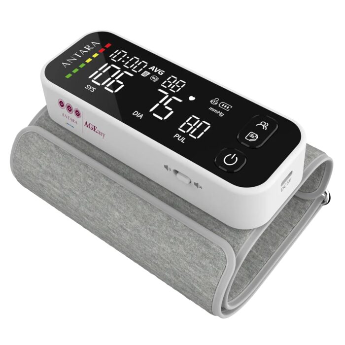 AGEasy (Max Group) Fully Automatic Digital Blood Pressure Monitoring Device | BP Apparatus for Home | Portable Digital BP Check Machine for Hypertension & Managing Heart Health | Arm Circumference (22-42cm) (Arm BP Monitor)