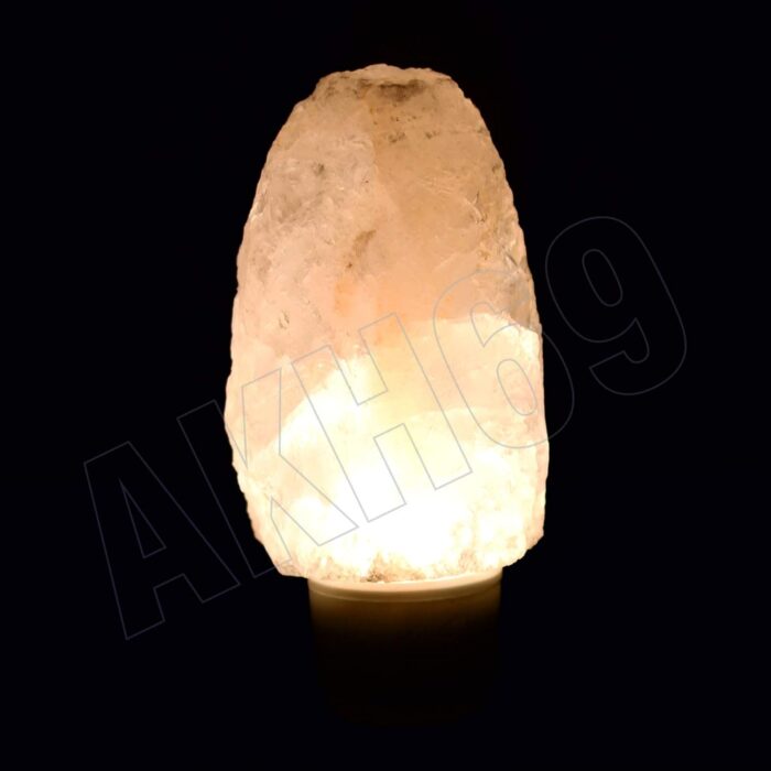 AKH69 Himalayan Rock Salt Plug Lamp for Positive Energy, Vastu, Harmony, Healing, Purification, Best Wellness (Orange)