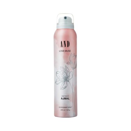 AND Love Muse Deodorant 200ml Body Spray Gift For Women Longlasting Crafted by Ajmal