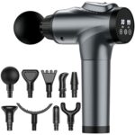 APHERMA Massage Gun, Muscle Massage Gun for Athletes Handheld Deep Tissue Massager Tool 30 Speed Levels 10 Heads