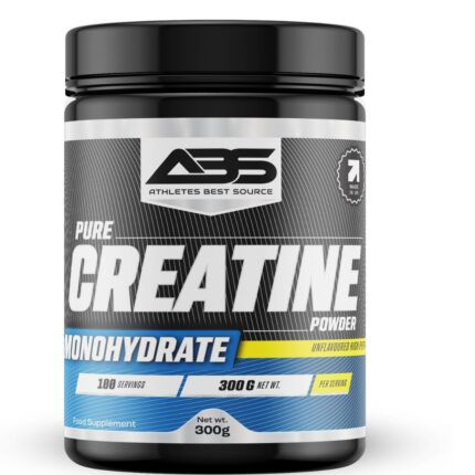 ATHLETES BEST SOURCE Imported Creatine Powder (300g, 100 Serves) Unflavoured | Supports Athletic Performance & Heavy Workout | Formulated in (UK) United Kingdom | (Pack of 1)