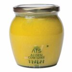 ATS Pure Cow Ghee | Curd-Churned Desi Ghee | Natural & Additive-Free | Rich Aroma & Grainy Texture | 500ml Glass Jar