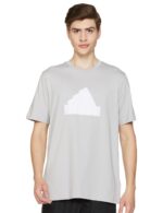 Adidas Men's Cotton Geometric Regular Fit T-Shirt