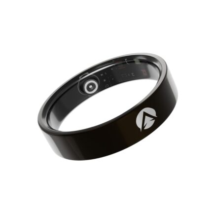 Adivaa Smart Ring with Gesture Control, 24/7 Health & Fitness Tracker with Sleep, Oxygen, Heart Rate and Activity Monitoring, IPX8 Waterproof, Sports Modes with Magnetic Charging Case (9, R6, Black)
