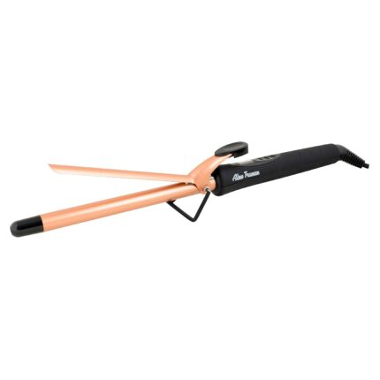Alan Truman Hair Curler for Women with Gold Ceramic Coated Barrel for Long-Lasting Natural Looking Curls with Real Heat from 130°C – 210°C Gives Salon Like Hair Styling at Home, 19mm.