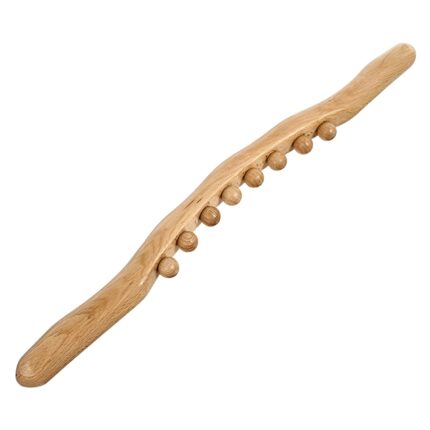 Alark Wood Massage Tools Therapy Massage Tools for Body Sculpt Muscle Release Trigger Point Massager Stick Cellulite Massage Roller Ball Belly Fat Full Body Massage Roller Stick
