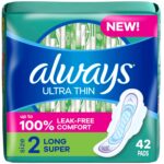 Always Ultra Thin Pads Super W/Flexi-Wings Unscented 42 Count
