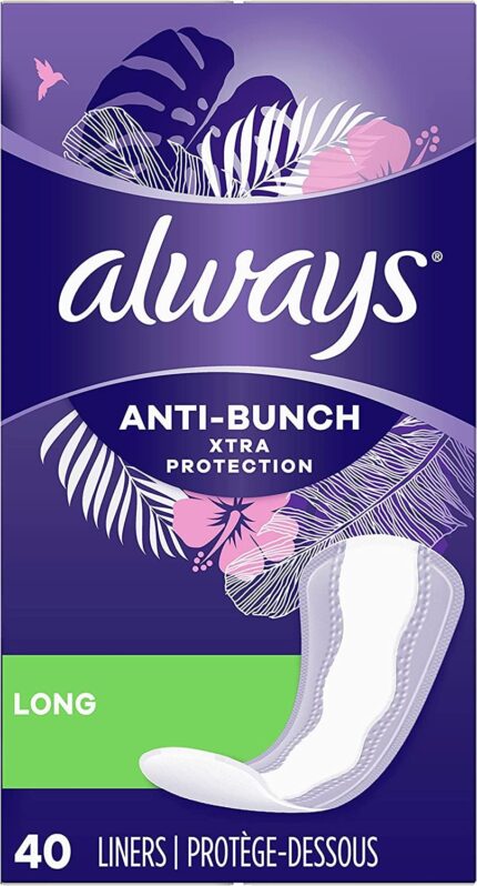Always Xtra Protection Daily Liners, Long, 40 Count