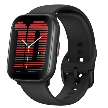 Amazfit Active 42mm Smartwatch - 1.75" AMOLED Display, Ultra Long 14 Days battery life, BT Calling & Music, Android/iOS support, Sleep Analysis by AI, 24/7 Sleep and Health Monitoring (Midnight Black)