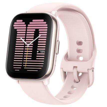 Amazfit Active Smart Watch with AI Fitness Exercise Coach, GPS, Bluetooth Calling & Music, 14 Day Battery, 1.75" AMOLED Display & Alexa-Enabled, Fitness Watch for Android & iPhone (Petal Pink)
