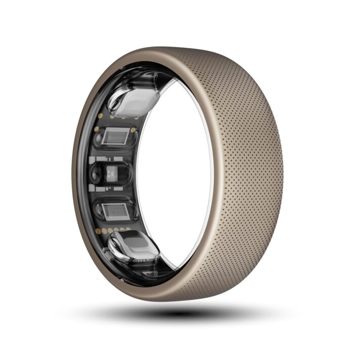 Amazfit Helio Smart Ring, Wearable Fitness Tracker, Sleep Heart Rate Health Monitor, No App Subscription, 4 Days Battery Life, Fast Wireless Charging, 10 ATM Water-Resistance (Size 8)