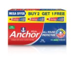 Anchor All Round Protection White Toothpaste 450gm (150g x 3)