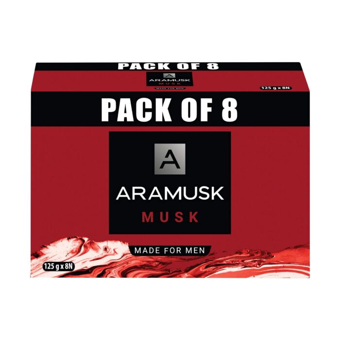 Aramusk Musk Soap, Classic, 125 g, Pack of 8