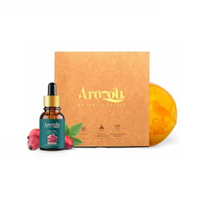 Arezou Face Yoga Massage Oil/Serum for all age groups, Face Oil For Radiant, Correcting Dark Spots, Hydrate the Skin | Nourish, Revitalize, And Uplift Your Skin (Ritual (Oil+Soap))