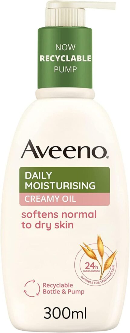 Aveeno Moisturising Creamy Oil with Sweet Almond Oil & Colloidal Oatmeal (300ml) by Aveeno