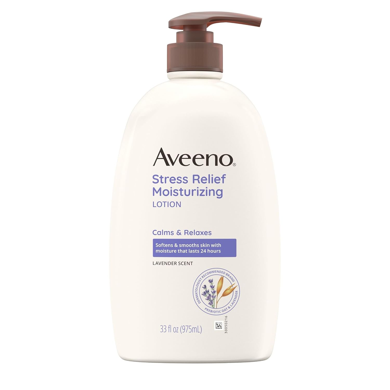 Aveeno Stress Relief Moisturizing Body Lotion with Lavender, Natural Oatmeal and Chamomile & Ylang-Ylang Essential Oils, 33 fl. oz