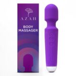 Azah Personal Massager For Women | 20 Vibration Modes, USB Rechargeable, Waterproof, Medical Grade Silicone, 3 Months Warranty | Handheld Electric Body Massager | Full Body Massager For Pain Relief