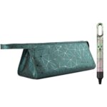 BAGCRAZY Pu Leather Travel Case Travel Case Compatible with Dyson Airwrap Styler, Portable Waterproof Dyson Airwrap Travel Case, Airwrap Organizer Bag for Shark Flexstyle Attachments Storage, Dark
