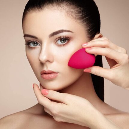 BELLAS Pink Makeup Sponge Beauty Blender for Makeup - (Pack of 1)
